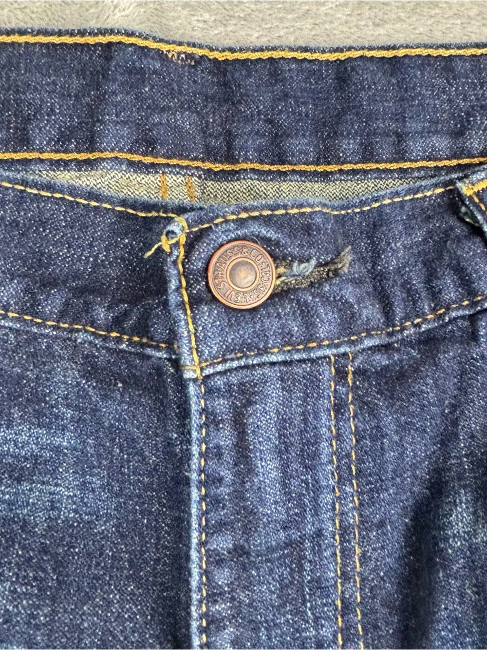 Levi's 569 Jeans Mens 34X32 (Fit 34X33) Blue Loose Straight Denim Relaxed Baggy